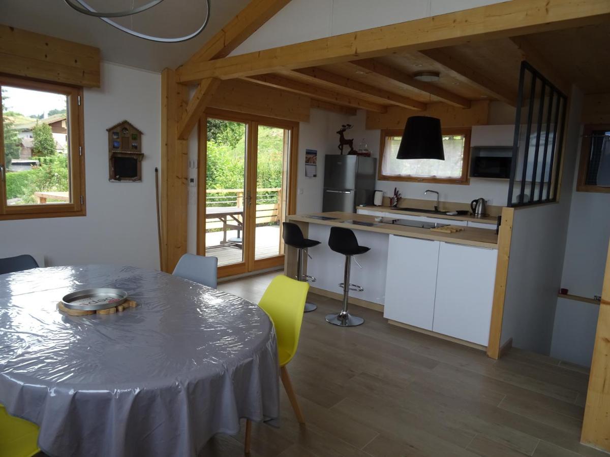 Chalet Neuf 6 Personnes Mont-Saxonnex Buitenkant foto